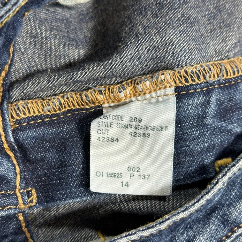 VTG Polo Ralph Lauren New Thompson Jeans 27x28 Size 14 Straight Leg Mid Rise